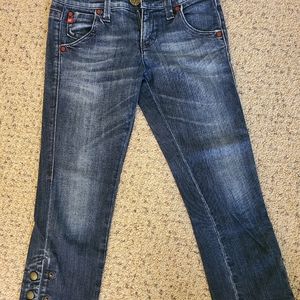 Miss Sixty Jeans Crop with snaps. Size: 26